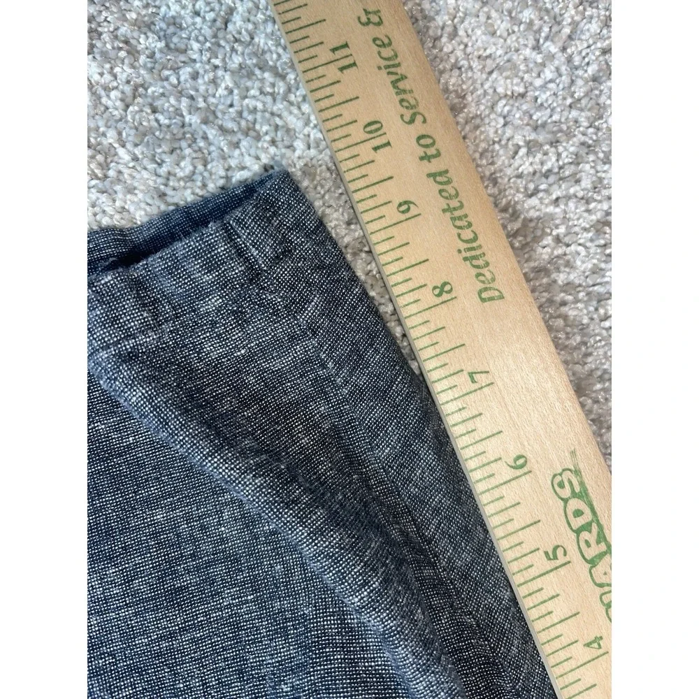 Banana Republic Mens Linen Blend Aiden Short Preppy Casual‎ Size 38 Charcoal